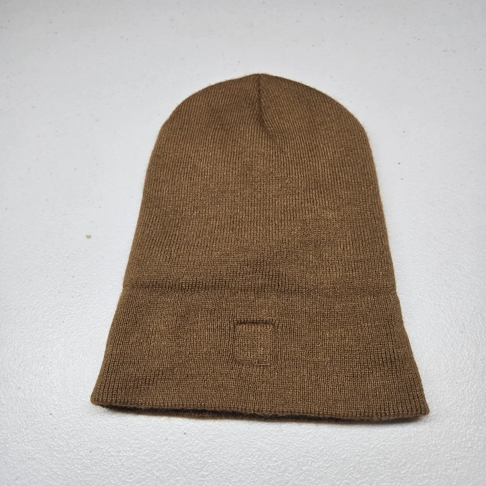 Carhartt Boys Beanie OS Brown Patch Logo‎ Acrylic Foldover Hat